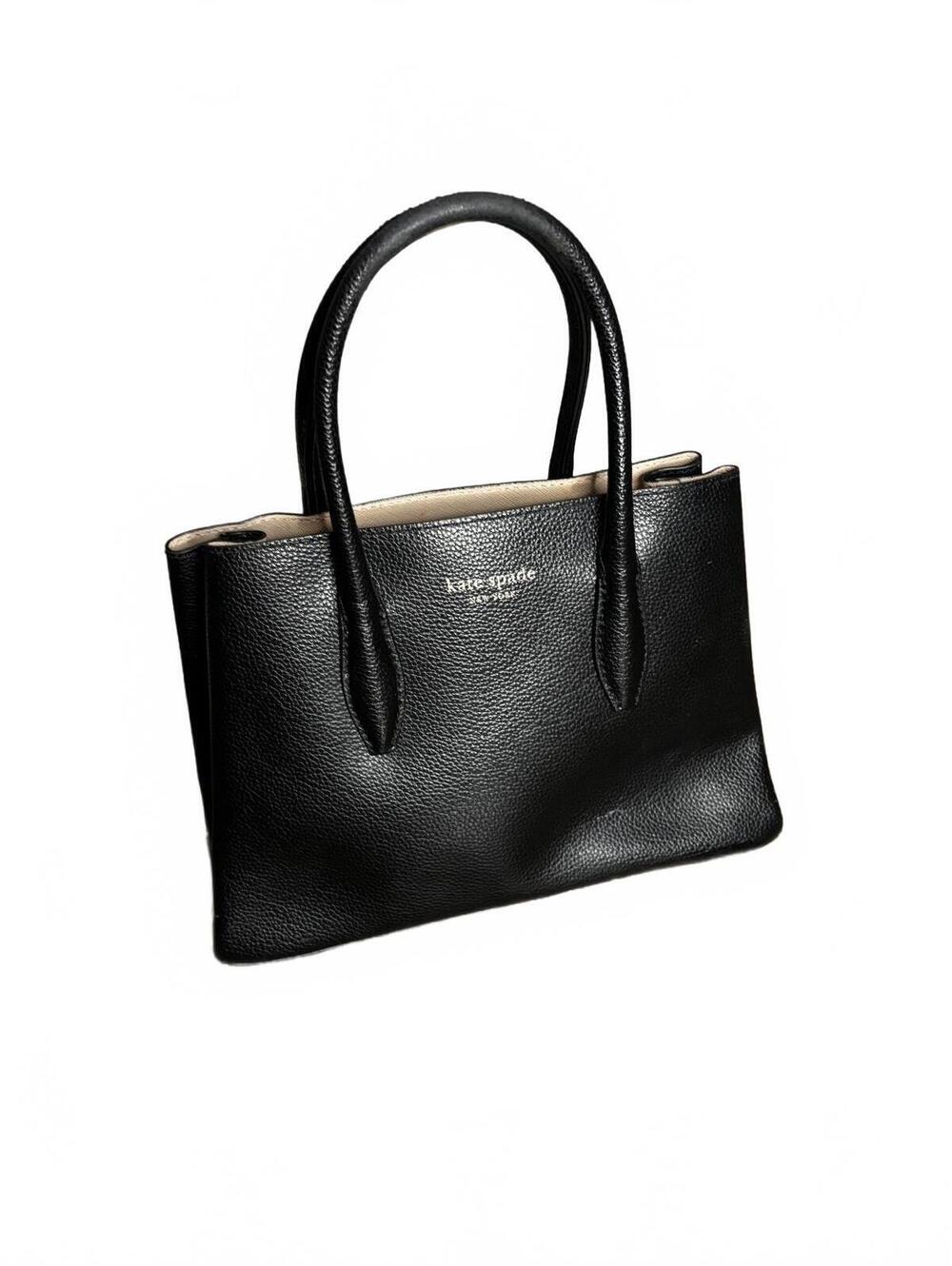 Kate Spade Black Leather  Tote Bag